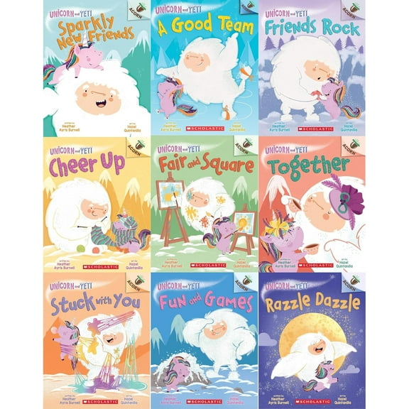 Unicorn and Yeti Series by Heather Ayris Burnell  Complete 9 Book Collection
