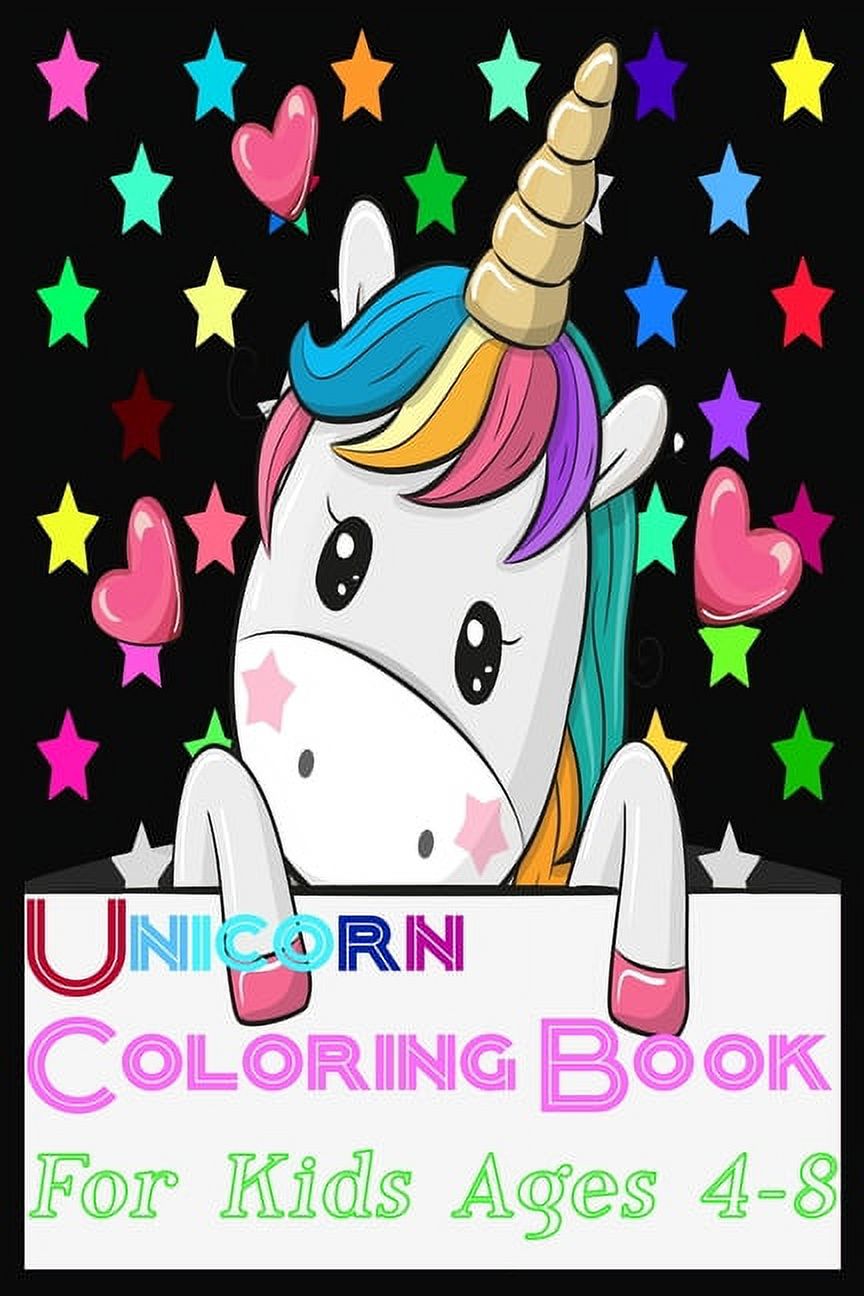 Unicorn coloring book for Kids ages 4-8: This children's coloring book ...