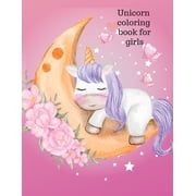Unicorn coloring book for girls, Paperback