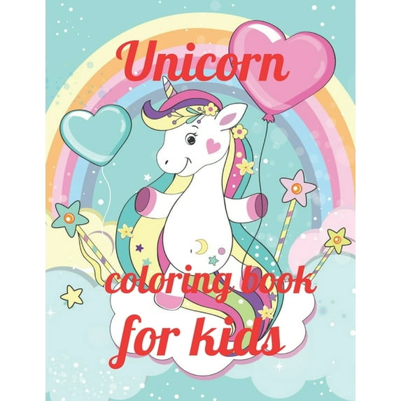 Unicorn coloring book for kids: A Coloring Book of 35 Unique Unicorn Coe Stress relief Book Designs Paperback (Paperback)