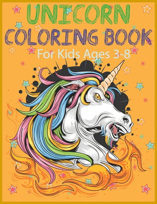 Unicorn coloring book for kids ages 3-8: A amazing cute Coloring Book ...