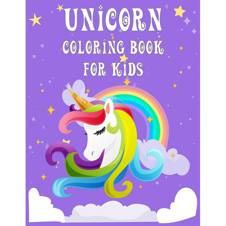 Magical Unicorn Coloring Book: For Kids Ages 8-12: A Fantasy Coloring Book  with Magical Unicorns Stencils for kids, Beautiful Flowers, and Relaxing F  (Paperback)