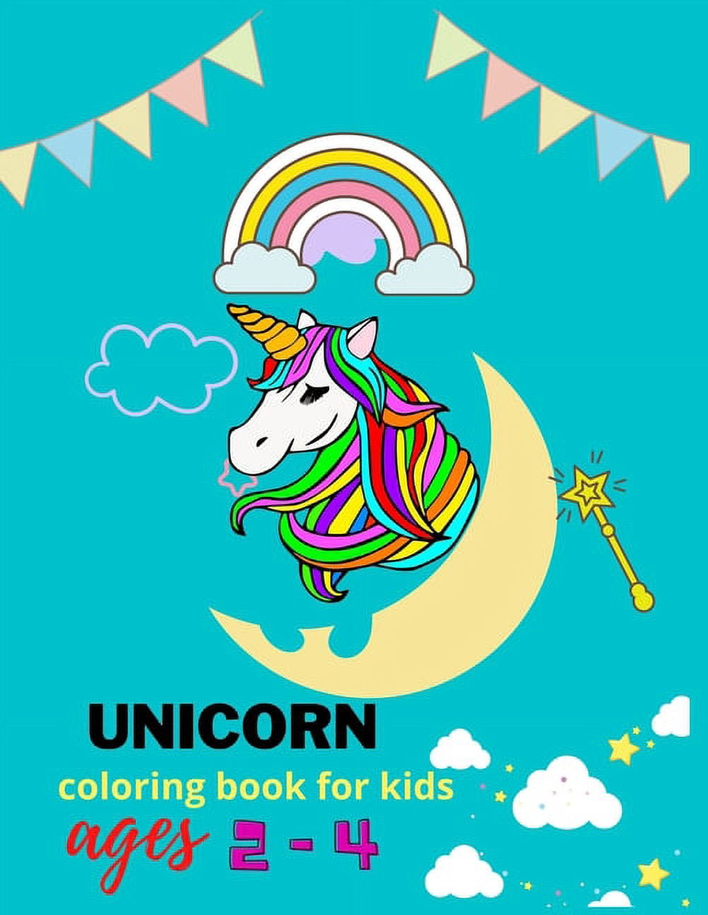 Unicorn coloring book for kids ages 2-4: A Fun and Educational Children's Unicorn Coloring( great gift for kids) with un, (Paperback)