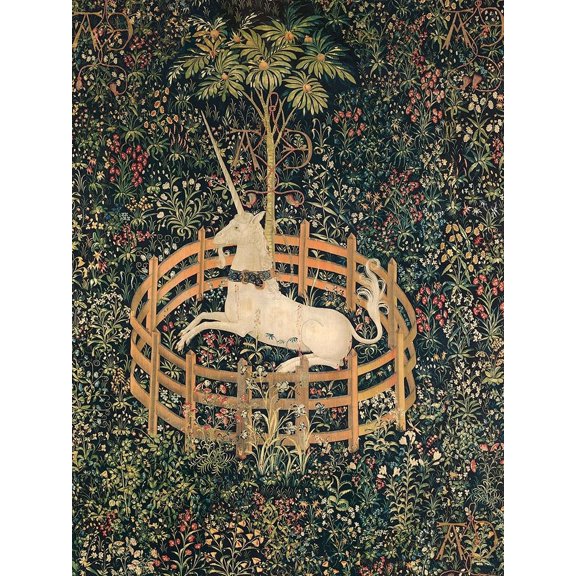 Unicorn in Captivity Poster Print by Anonymous