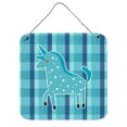 thumbnail image 1 of Unicorn in Plaid Wall or Door Hanging Prints, 1 of 1