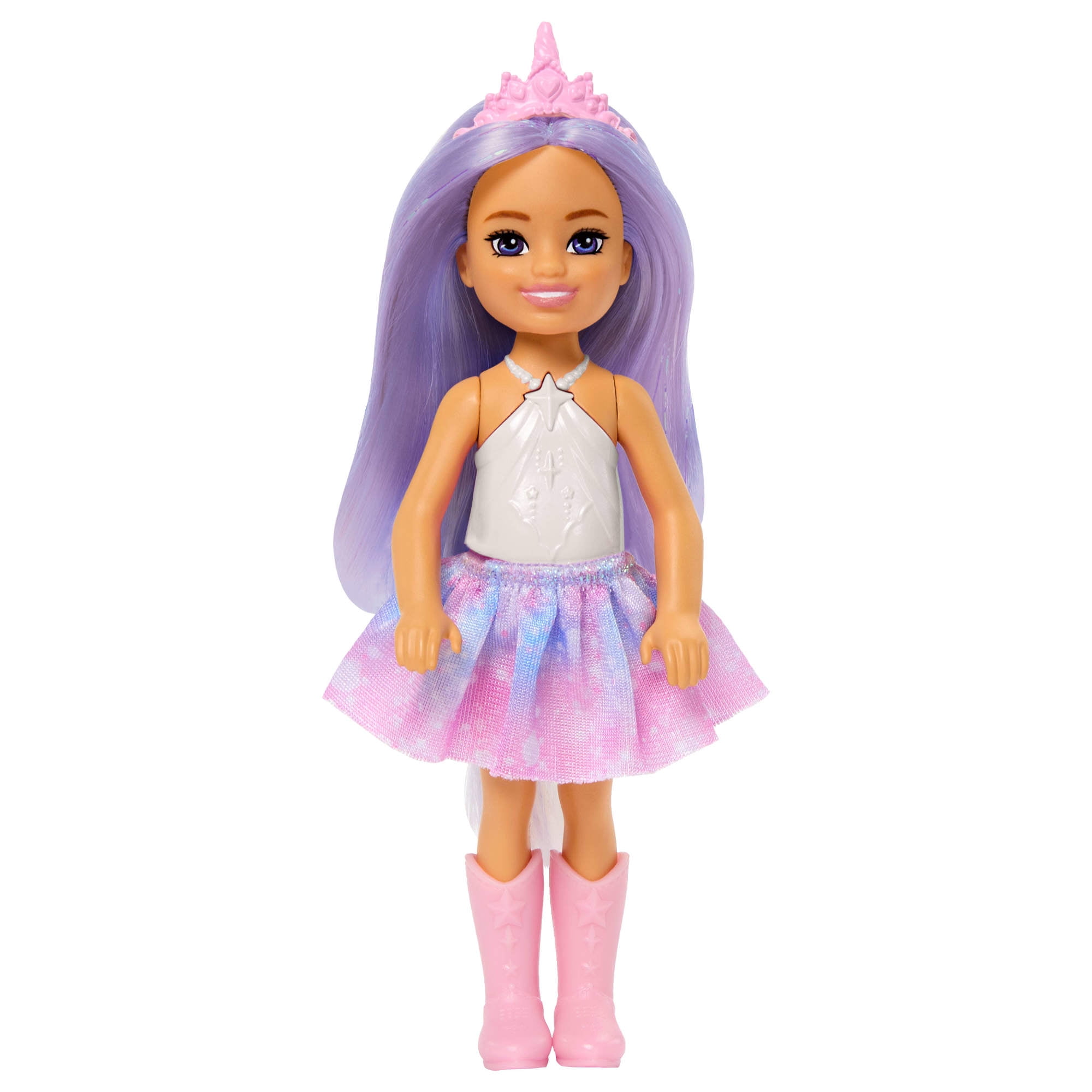 Unicorn-inspired Chelsea Barbie Doll with Lavender Hair, Unicorn Toys