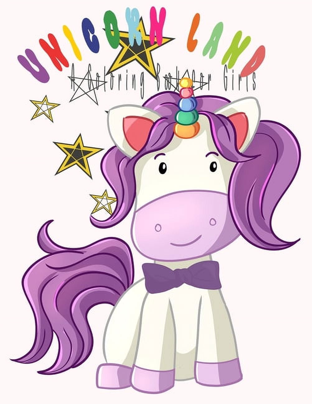 Unicorn land A Coloring Book for Girls: Coloring Book for Girls Ages 4 ...