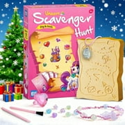 Piano Potato Unicorn Scavenger Hunt Dig Kit - Treasure Dig Kit Interactive Arts & Crafts, STEM Educational Toy with Clue Cards, Gemstone Dig Kits & DIY Jewelry Making Kits for Kids 6+, Ideal Gift for