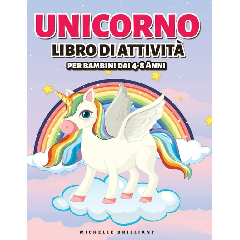24 Mini Libri Da Colorare Unicorno - Per Bambini, 12 Pagine Cadauno, Tema Arcobaleno E Animali - Foto 5