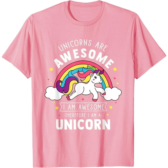Unicorns Are Awesome I'm A Unicorn Funny Rainbow Gift Unisex T-Shirt for Men Women Kids Toddler