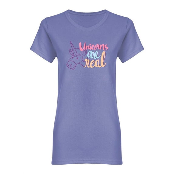 Unicorns Are Real Cool Design Shaped Tee Women's - Women T-Shirt, 3XL