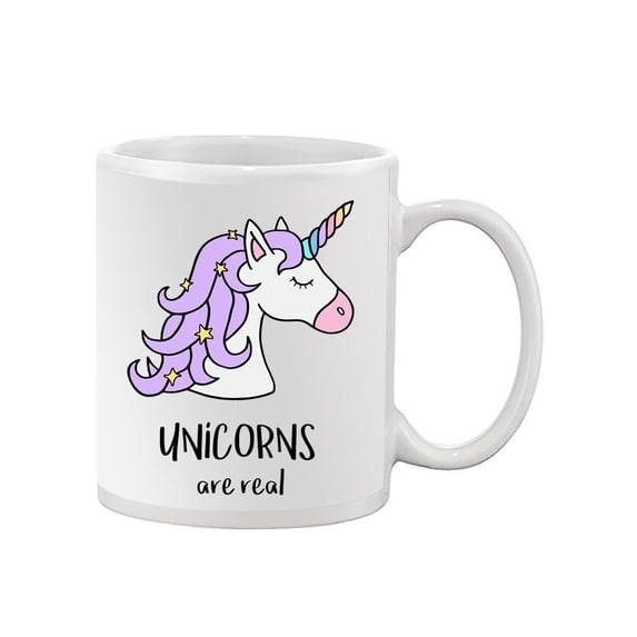 "Unicorns Are Real" Quote Mug -Image by Shutterstock,