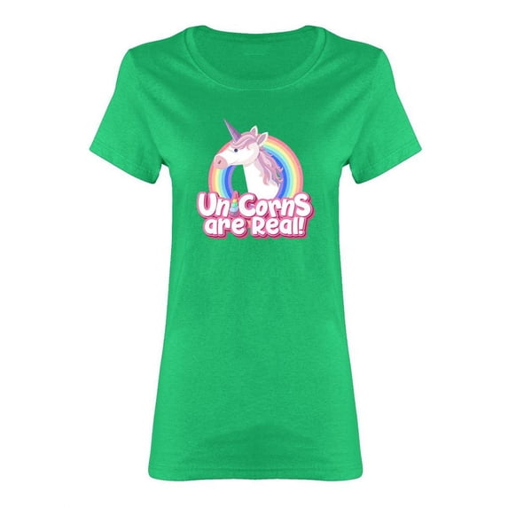 Unicorns Are Real! Shaped T-Shirt Women -Image by Shutterstock, Female Large