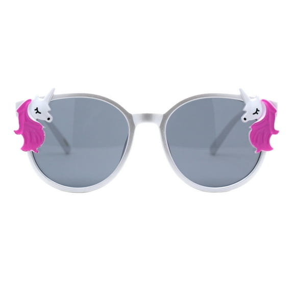 Unicorns Design Girls Sunglasses Kids Fashion Shades UV 400 White