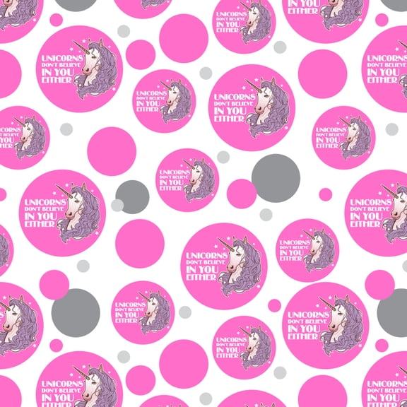 Unicorns Don't Believe In You Either Premium Gift Wrap Wrapping Paper Roll