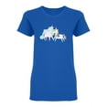 thumbnail image 1 of Unicorns Dream Magic Shaped T-Shirt Women -Image by Shutterstock, Female Large, 1 of 2