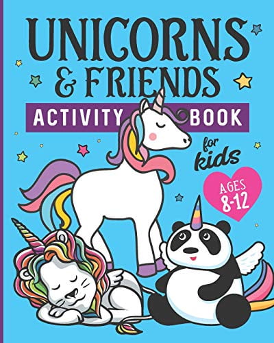 Pre Owned Unicorns Friends Activity Book for Kids Ages 8 12: Over 30