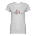 thumbnail image 1 of Unicorns Magic Animals Shaped T-Shirt Women -Image by Shutterstock, Female Large, 1 of 2