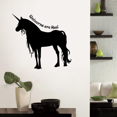 thumbnail image 1 of Unicorns Are Real Unicorn Quote Magical Unicorns Wall Sticker Art Decal for Girls Boys Kids Room Bedroom Nursery Kindergarten House Fun Home Decor Stickers Wall Art Vinyl Decoration Size (30x40 inch), 1 of 3