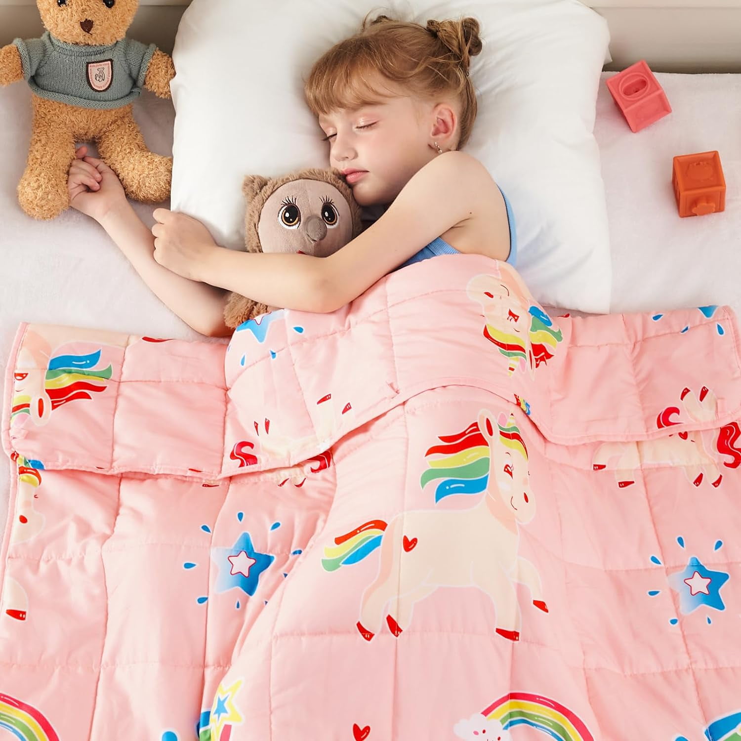 Unicorns Weighted Blanket Kids 10 Pounds 40 x60