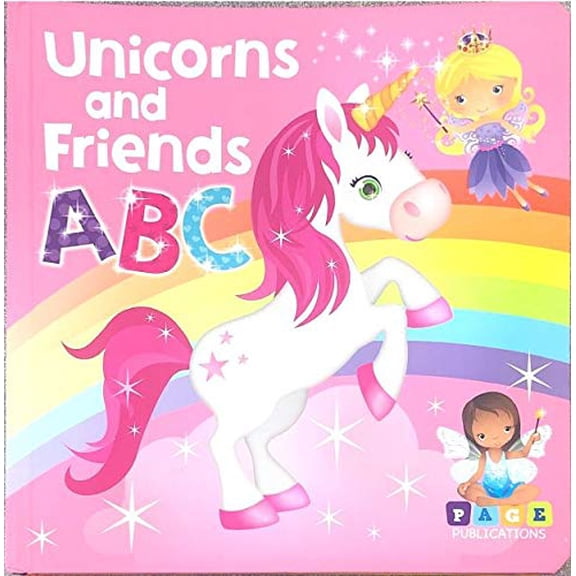 Pre-Owned Unicorns and Friends ABC - Kids Books - Childrens Books - Toddler Books by Page Publications Board Book Page Publication