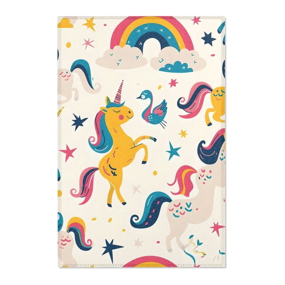 Unicorns and Rainbows Area Rug
