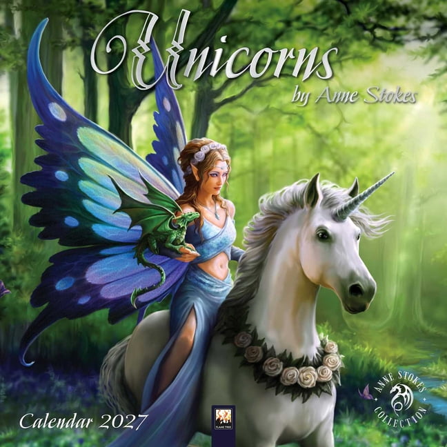 Unicorns by Anne Stokes Wall Calendar 2027 (Art Calendar), (Paperback)