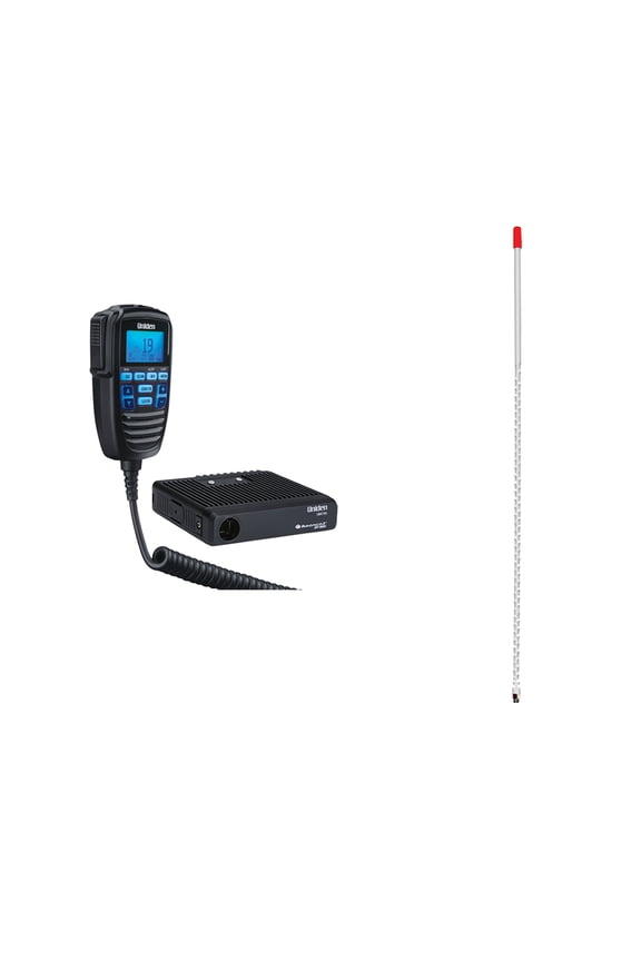 CMX760 40-CH Off-Road Compact CB Radio & Tram 3-W-HC Fiberglass CB Antenna