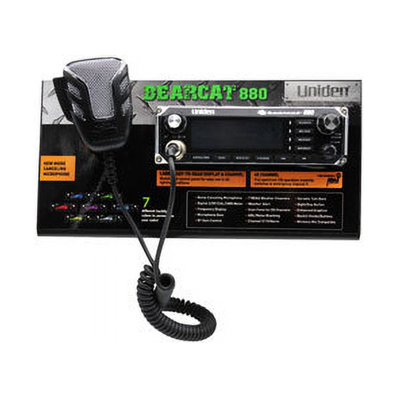 Uniden DISPLAY980 Bearcat 980 Cb Radio with 7Color Digital Display