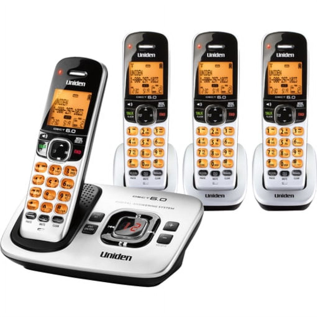 Uniden Digital Dect 6.0 Cordless Phone System with 4 Handsets - image 1 of 4