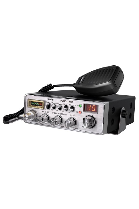 PC68LTXFM Bearcat Professional 40-Channel CB Radio with AM/FM/PA Modes, Squelch, ANL, Analog Signal/RF Meter, Adjustable RF/Mic Gain, Mic