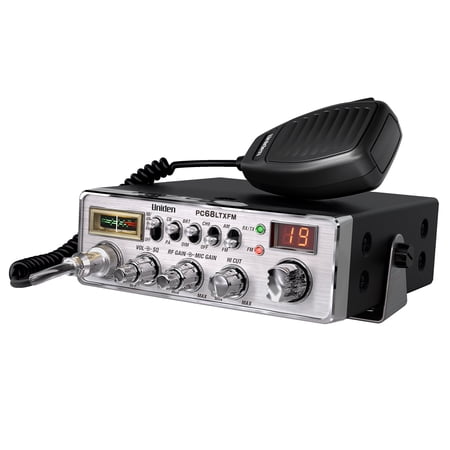 Uniden PC68LTXFM Bearcat Professional 40-Channel CB Radio with AM/FM/PA Modes, Squelch, ANL, Analog Signal/RF Meter, Adjustable RF/Mic Gain, Mic