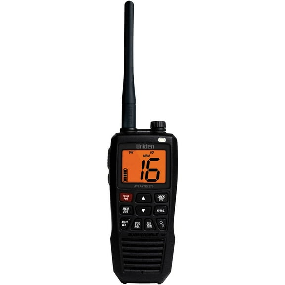 Uniden Floating Handheld 2-Way VHF Marine Radio, ATLANTIS 275PT
