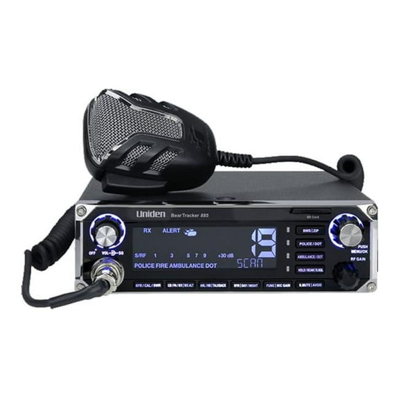 Uniden Hybrid Cb Radio with Built-In Digital Scanner with Bear Tracker
