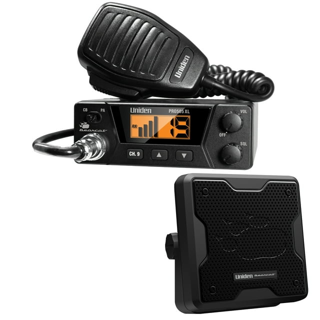 Uniden PRO505XL 40Channel Bearcat Compact CB Radio & BC20 Accessory CB