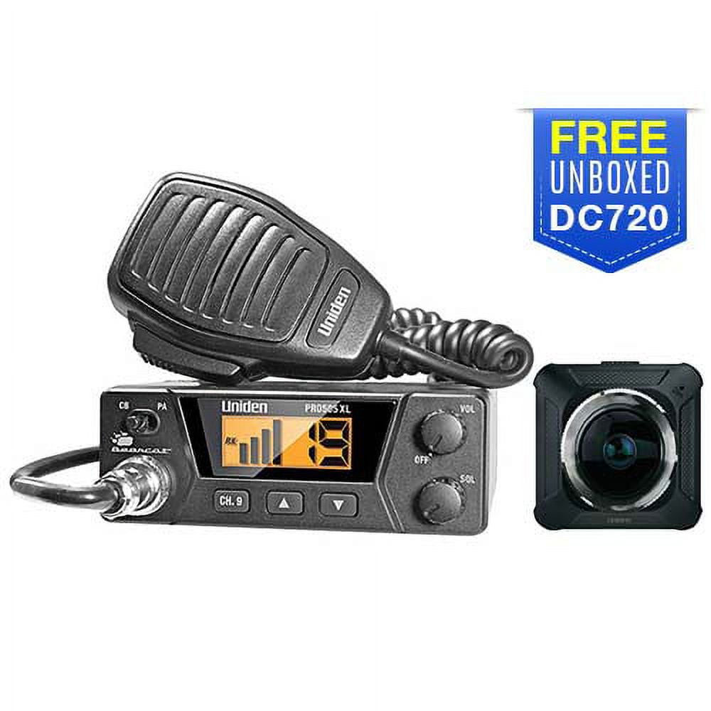 Uniden PRO505XL with Free DC720 Camera CB Radio with Unboxed DashCam