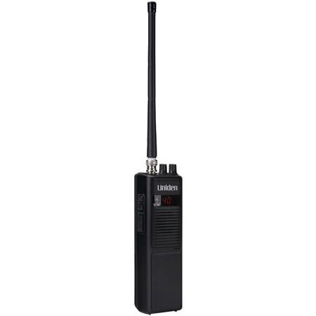 Uniden Pro Series 40-Channel Handheld CB Radio with Whip Antenna, Black, PRO401HH
