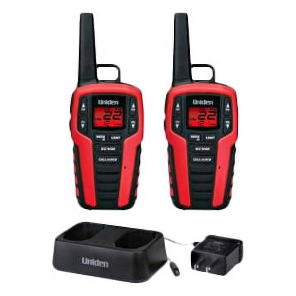 Uniden SX407-2CK (2-Pack) 2-Way SX Radios with Backlight Display  Headset  Jack