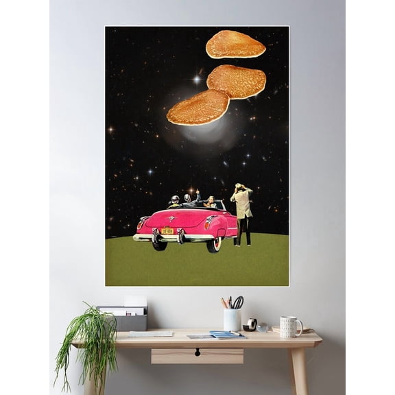 Unidentified Flying Object Poster Wall Art Modern Wall Decor For Living Room Bedroom Art