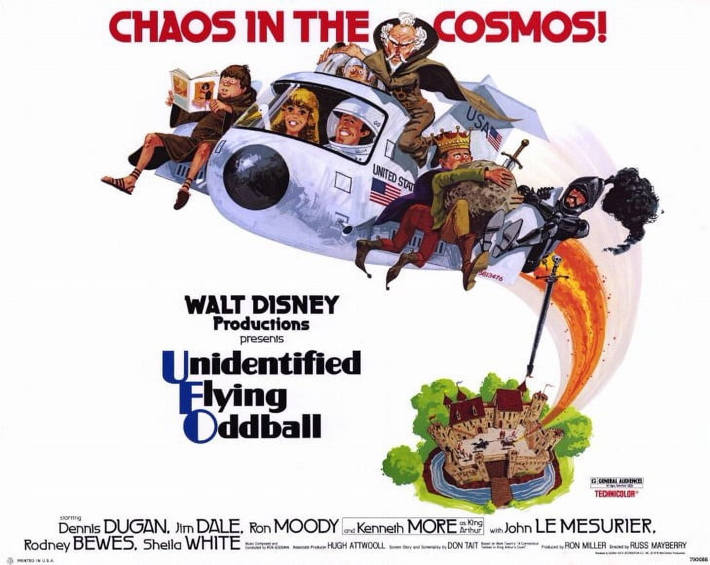 Unidentified Flying Oddball movie POSTER (Style A) (11" x 14") (1979