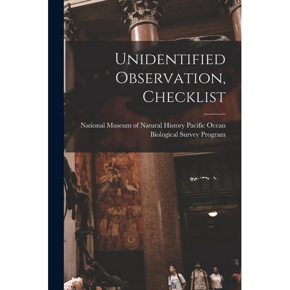 Unidentified Observation, Checklist, (Paperback)