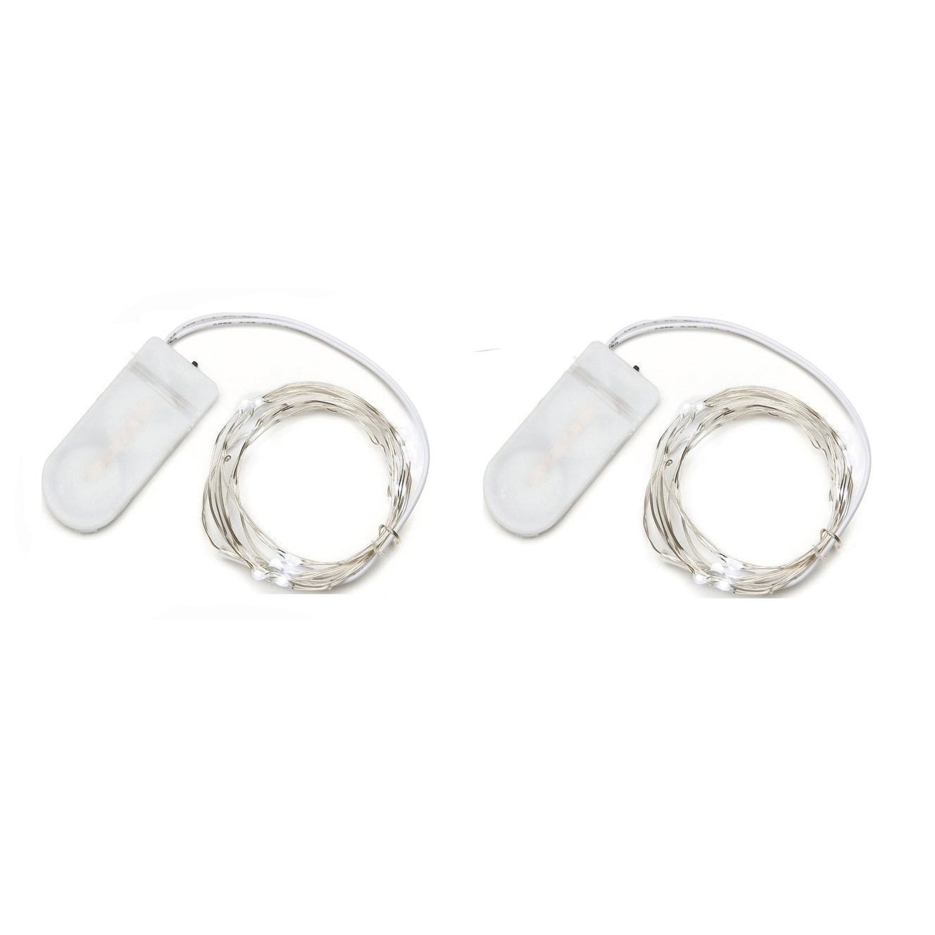 Unido Box 2-Pack Mini Fairy String Lights 20 LED, Cool White, 7' ft/2m