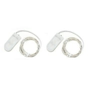 Unido Box 2-Pack Mini Fairy String Lights 20 LED, Cool White, 7' ft/2m