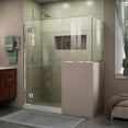thumbnail image 1 of Unidoor-X 60 in. W x 36 3/8 in. D x 72 in. H Frameless Hinged Shower Enclosure in Chrome, 1 of 11