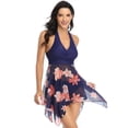 thumbnail image 1 of Uniexcosm Women's Swimsuits Bathing Suit with Skirt Mesh Swimdress with Bottom Swim Suit Swimwear, 1 of 4