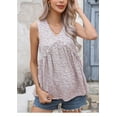 thumbnail image 1 of Uniexcosm Women's Tank Top Casual Summer Tank Shirts Loose Sleeveless T Shirt, 1 of 8
