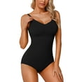 thumbnail image 1 of Uniexcosm Womens Bodysuit Seamless Shapewear Tummy Control Sleeveless Sculpting Body Shaper, 1 of 8