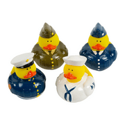 Uniform Armed Forces Rubber Duckies - Party Favors - 12 Pieces