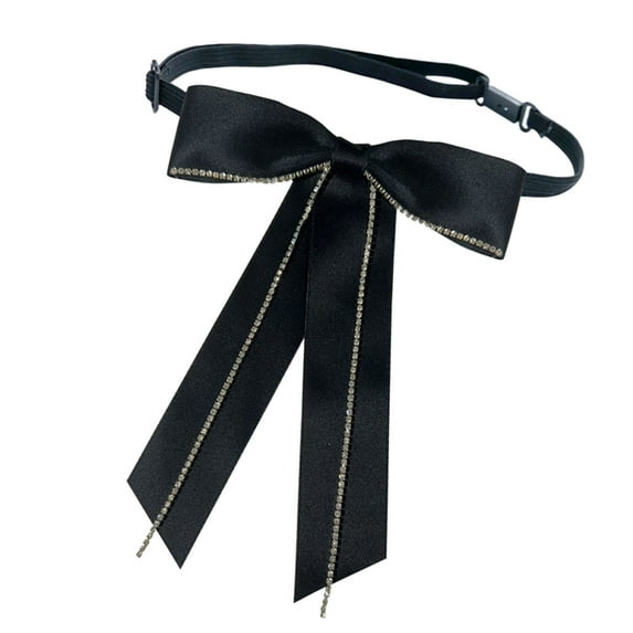 Uniform Bowknot Tie for Girls Senior School Lady Uniform Pre-tied Bows Elegant Look for Business and Office Use