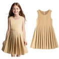 thumbnail image 1 of Uniform Dresses for Girls Knee Length Sleeveless Khaki Jumpers for Girls Girls Uniforms 7-8 Years, 1 of 5